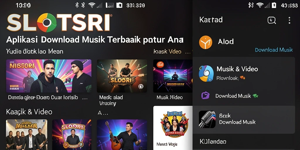 Antarmuka SLOTSRI yang user-friendly untuk Download Musik.